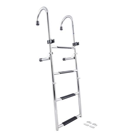 Removable ladder with storage for dive door